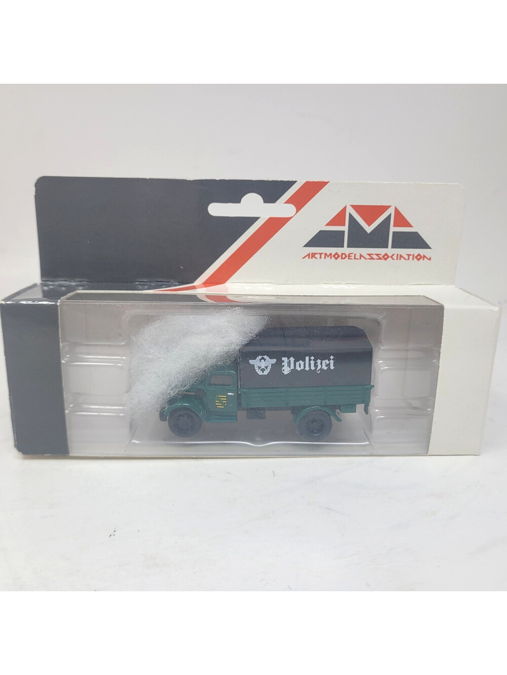 AMA Art Model Association Polizei 1/87 HO Scale Box Truck ICM Praha Display Cap